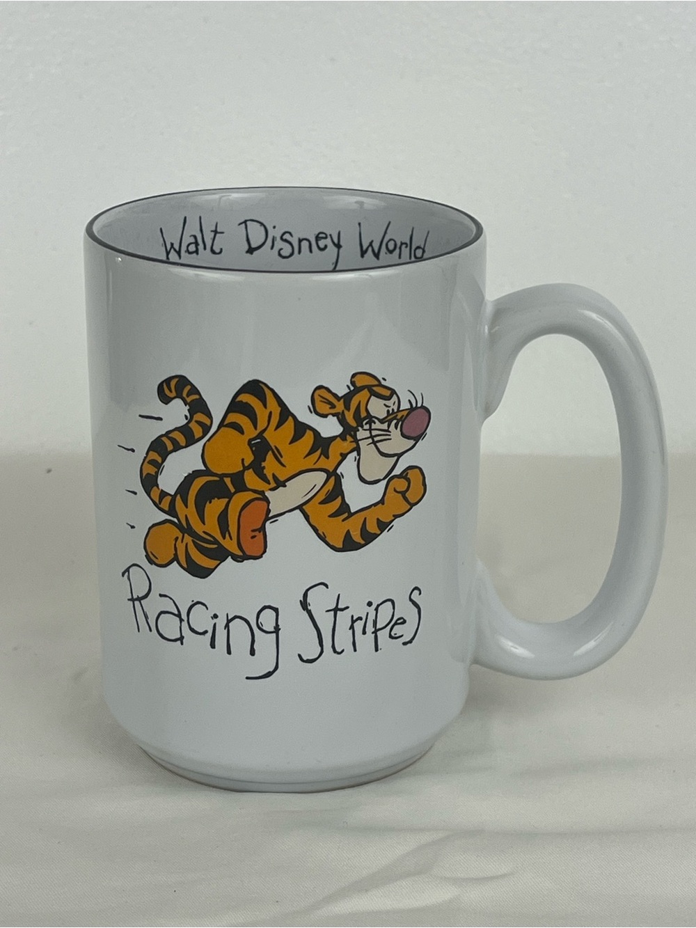 Walt Disney World Tigger From Winnie The Pooh Racing Stripes Coffee Mug Cup